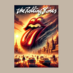 Свитшот хлопковый мужской Logo of the Rollings Stones, цвет: миндальный — фото 2