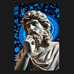 Свитшот хлопковый мужской Античность и математика, цвет: черный — фото 2