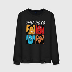 Свитшот хлопковый мужской Bad boys, цвет: черный