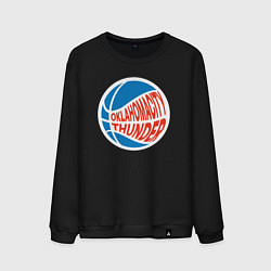 Свитшот хлопковый мужской Oklahoma Thunder, цвет: черный