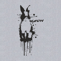 Свитшот хлопковый мужской Banksy bunny, цвет: меланж — фото 2
