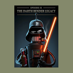 Свитшот хлопковый мужской Дарт Бендер наследие, цвет: авокадо — фото 2