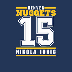 Свитшот хлопковый мужской Denver - Nocola Jokic, цвет: тёмно-синий — фото 2