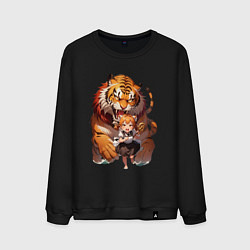 Мужской свитшот Дева в тени тигра