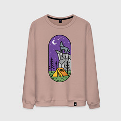 Мужской свитшот Волк и турист