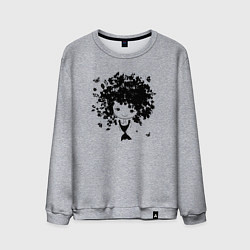 Мужской свитшот Милая весенняя девчонка