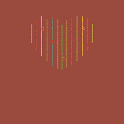 Свитшот хлопковый мужской Весна на сердце, цвет: кирпичный — фото 2