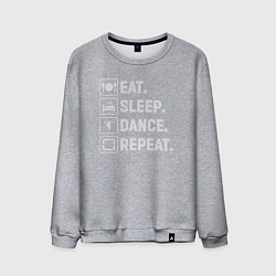 Мужской свитшот Есть спать танцевать повторять