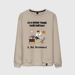 Мужской свитшот Почему я злой