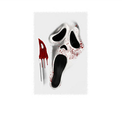 Свитшот хлопковый мужской Крик призрачное лицо, цвет: белый — фото 2