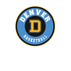 Свитшот хлопковый мужской Denver basketball team, цвет: белый — фото 2