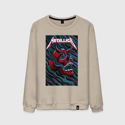 Свитшот хлопковый мужской Metallica The Unforgiven II, цвет: миндальный