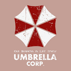 Свитшот хлопковый мужской Umbrella corporation logo, цвет: пыльно-розовый — фото 2