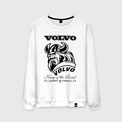 Свитшот хлопковый мужской Volvo viking, цвет: белый
