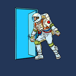 Свитшот хлопковый мужской Астронавт открывает дверь в неизведанное, цвет: тёмно-синий — фото 2