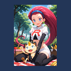 Свитшот хлопковый мужской Джесси и Мяут на пикнике, цвет: тёмно-синий — фото 2