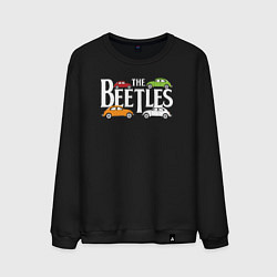 Свитшот хлопковый мужской The beetles, цвет: черный