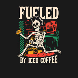 Свитшот хлопковый мужской Fueled by iced coffee, цвет: черный — фото 2