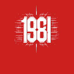 Свитшот хлопковый мужской 1981 год линии, цвет: красный — фото 2