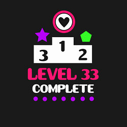 Свитшот хлопковый мужской 33 уровень пройден, цвет: черный — фото 2