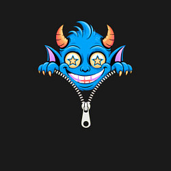 Свитшот хлопковый мужской Монстр за пазухой, цвет: черный — фото 2