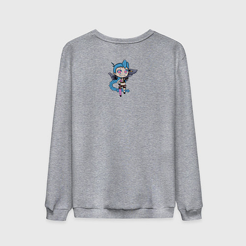 Мужской свитшот Get Jinxed / Меланж – фото 2