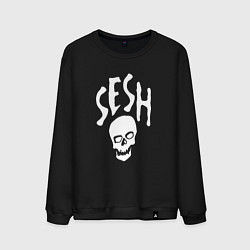 Свитшот хлопковый мужской Team Sesh, цвет: черный