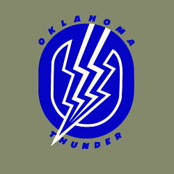 Свитшот хлопковый мужской Oklahoma Thunder basket, цвет: авокадо — фото 2