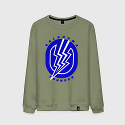 Свитшот хлопковый мужской Oklahoma Thunder basket, цвет: авокадо