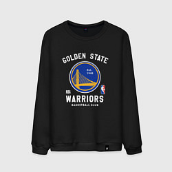 Свитшот хлопковый мужской Голден Стэйт Уорриорз - НБА, цвет: черный