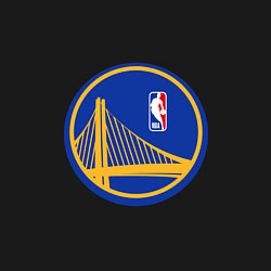 Свитшот хлопковый мужской Голден Стэйт Уорриорз - логотип, цвет: черный — фото 2