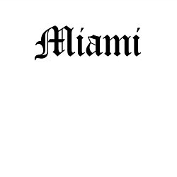 Свитшот хлопковый мужской Miami - USA, цвет: белый — фото 2