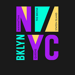 Свитшот хлопковый мужской Районы в городе Нью-Йорк, цвет: черный — фото 2