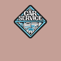 Свитшот хлопковый мужской Сервис для автомобилей, цвет: пыльно-розовый — фото 2