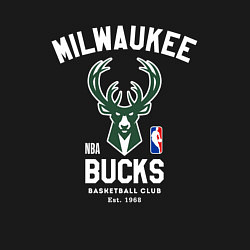 Свитшот хлопковый мужской Милуоки Бакс - НБА, цвет: черный — фото 2