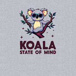 Свитшот хлопковый мужской Коала в солнцезащитных очках, цвет: меланж — фото 2