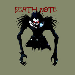 Свитшот хлопковый мужской Death note Ryuk - темный, цвет: авокадо — фото 2