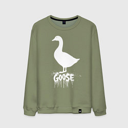 Мужской свитшот Гусь с подтеками