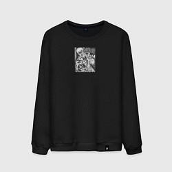 Свитшот хлопковый мужской Берсерк Гатс, цвет: черный