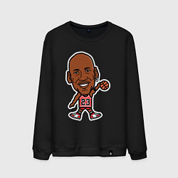 Свитшот хлопковый мужской Малыш Джордан, цвет: черный