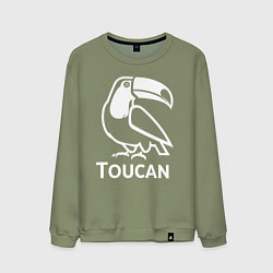 Мужской свитшот Тукан в минималистичном стиле