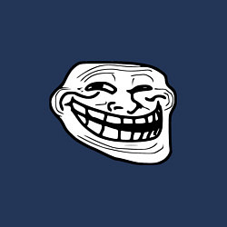 Свитшот хлопковый мужской Тролфейс хит 2025, цвет: тёмно-синий — фото 2