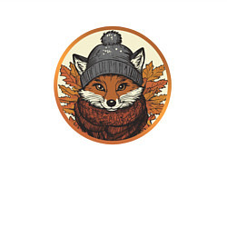 Свитшот хлопковый мужской Осенний лис, цвет: белый — фото 2