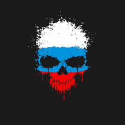 Свитшот хлопковый мужской Russian skull, цвет: черный — фото 2