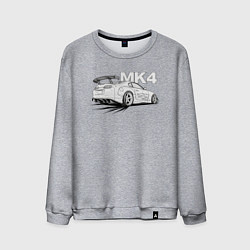 Свитшот хлопковый мужской Toyota Supra Mk4, цвет: меланж