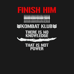 Свитшот хлопковый мужской Finish him club, цвет: черный — фото 2