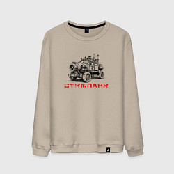 Свитшот хлопковый мужской Авто стипанк, цвет: миндальный