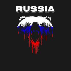 Свитшот хлопковый мужской Bear Russia, цвет: черный — фото 2