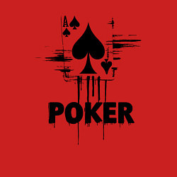 Свитшот хлопковый мужской Покер туз пик, цвет: красный — фото 2