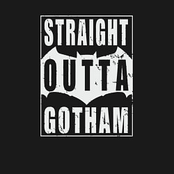 Свитшот хлопковый мужской Прямиком из Готэма, цвет: черный — фото 2